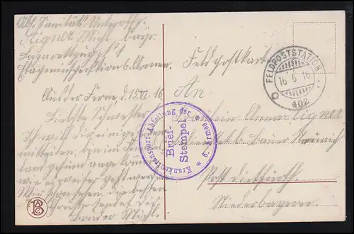 AK Coeln: Le vieux Hahnentor, service de transport de malades de la 6ème armée