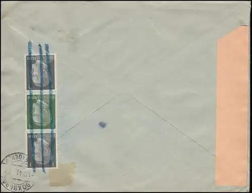 KZ 37 avec K Z 38 + S 270+S 272+ S 273 Lettre NN BRANSCHWEIG 29.11.41