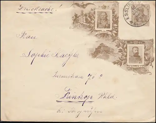 Enveloppe privée PU 25 Friedrich I. et Wilhelm II.