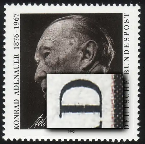 1601 Adenauer avec PLF Entaille D d'ADENAUER, case 15, **