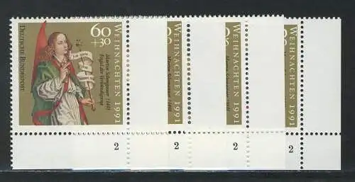 1578-1581 Weihnachten 1991, FN2 Satz **