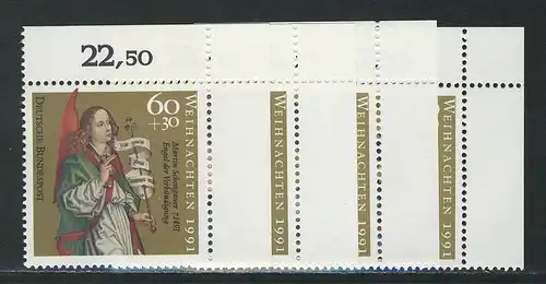 1578-1581 Noël 1991, coin o.r. phrase **