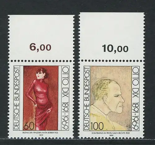 1572-1573 Otto Dix 1991, Oberrand, Satz **