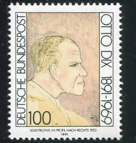 1573 Dix 100 Pf, PLF Haken an der 9 bei 1969, Feld 11, **