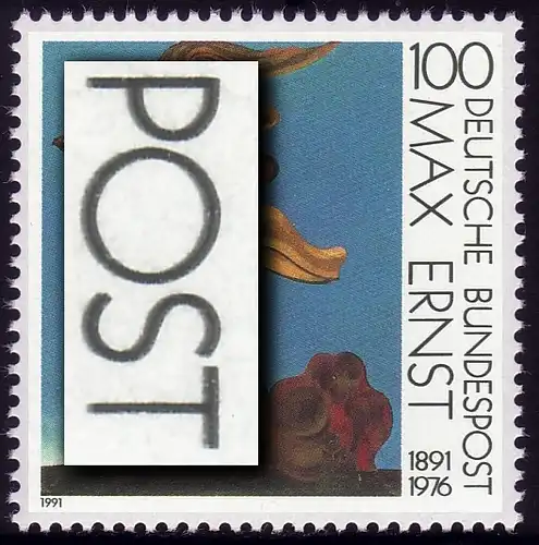 1569DD Max Ernst avec double impression de la couleur noir, **