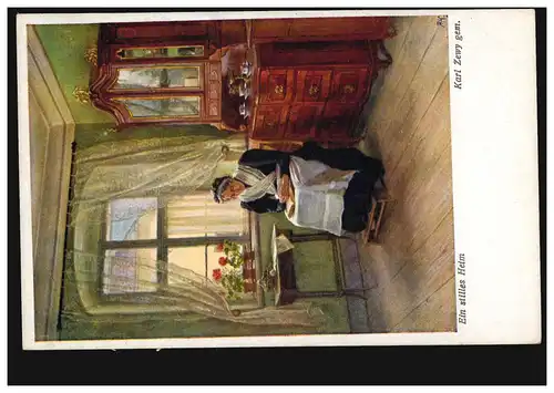 AK Karl Zewy: Une maison tranquille, Art viennois, inutilisé