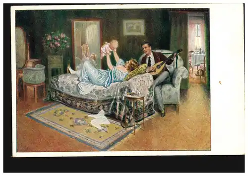 Künstler-AK A. Broch: Ein Herz und eine Seele, Bunte Reihe K.&.H., ungebraucht