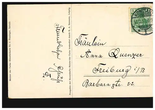 AK Pausinger: Salome, CONSTANZ 17.11.1911