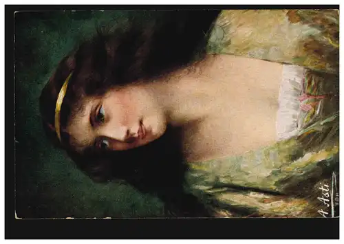 Künstler-AK A. Asti: Fantasie, Hanfstägl's Künstlerkarte, ungebraucht