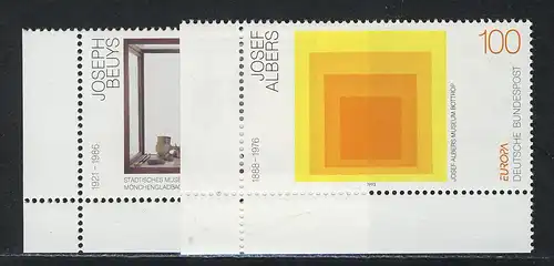 1673-1674 Europa Kunst 1993, Ecke u.l. Satz **
