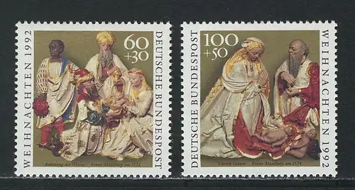 1639-1640 Noël 1992, série postale