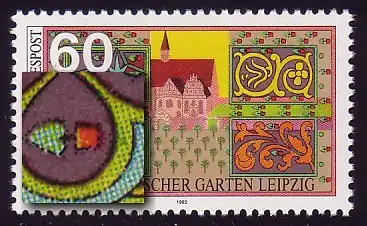 1622 Botanischer Garten mit PLF grüner Strich im Beet, **