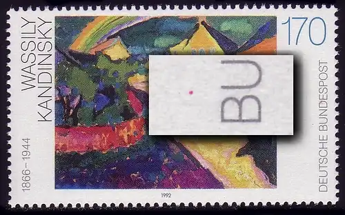 1619 Kandinsky avec PLF point rouge sur le BU de FESPOST, champ 18, **