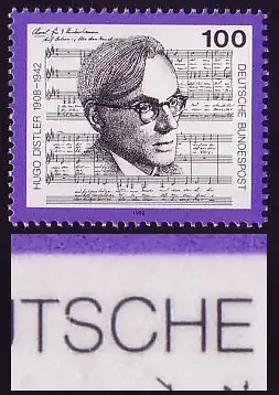 1637 Distler mit PLF gebrochenes S in DEUTSCHE, Feld 3 **