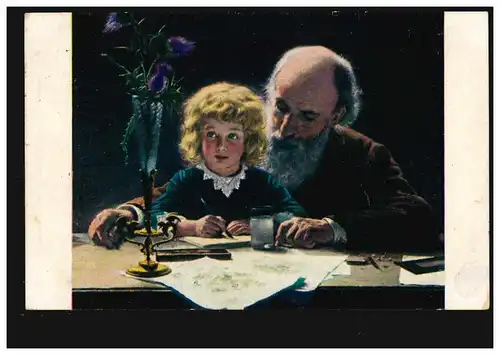 AK Ekwall: Lettre au Père, censure AACHEN VILLE 12.6.1918