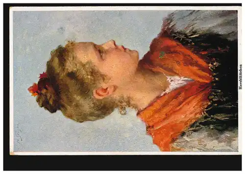 Künstler-AK H. Seeger: Herzblättchen, Primus-Postkarte, ungebraucht