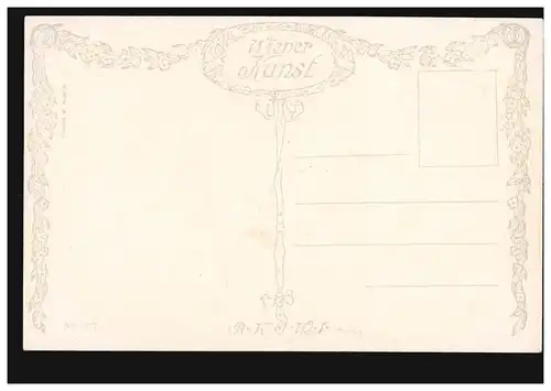 Artiste-AK Otto Herschel: Biedermeierzeit, Wiener Kunst, inutilisé