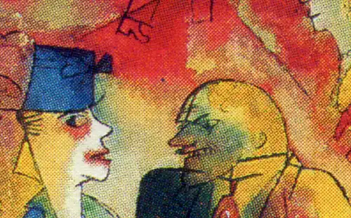 1656 Grosz: point vert à droite du chapeau bleu, case 6 **