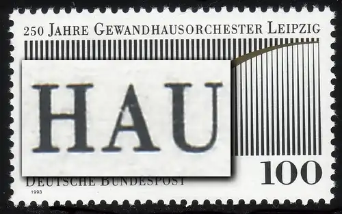 1654 Gewandhausorchester: gebrochenes A in -HAUS, **