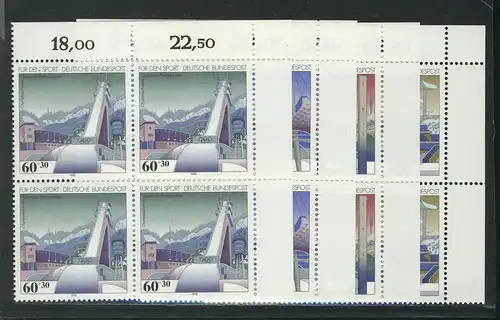 1650-1653 Sporthilfe Olympiade 1993, E-Vbl o.r. Satz **