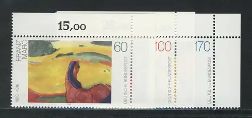 1617-1619 Peinture allemande 1992, coin o.r. phrase **