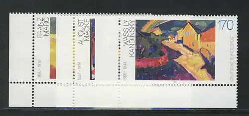 1617-1619 Deutsche Malerei 1992, Ecke u.l. Satz **