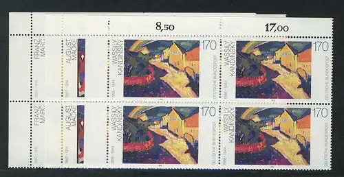 1617-1619 Peinture allemande 1992, E-Vbl o.l. Set **