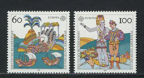 1608-1609 Europe Amérique 1992, série "frais de port"