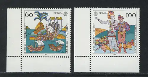 1608-1609 Europa Amerika 1992, Ecke u.l. Satz **