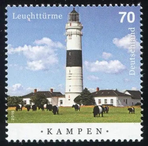 3253I Leuchtturm Kampen mit PLF I roter Fleck unten am c, Feld 7, **