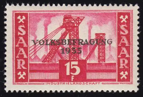 Saarland 362 Volksbefragung 15 Fr 1955, **