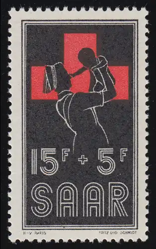 Saarland 360 Rotes Kreuz 1955, **