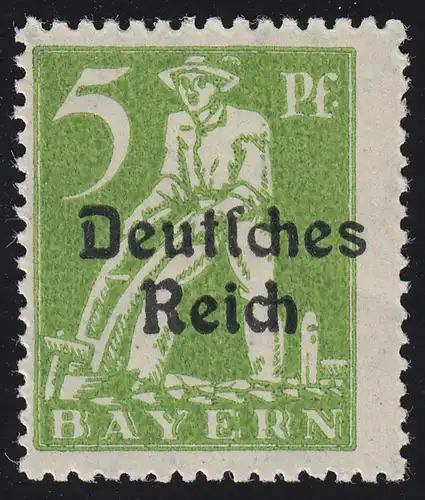 119 Bayern Abschiedsserie mit Aufdruck, 5 Pf **