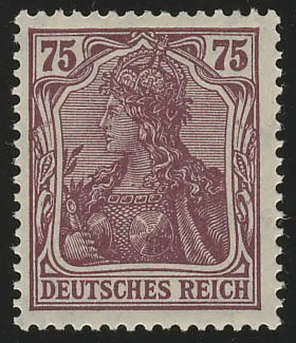 148II Germania 75 Pf Drucktype II, **