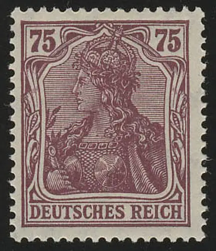 148II Germania 75 Pf Drucktype II, **