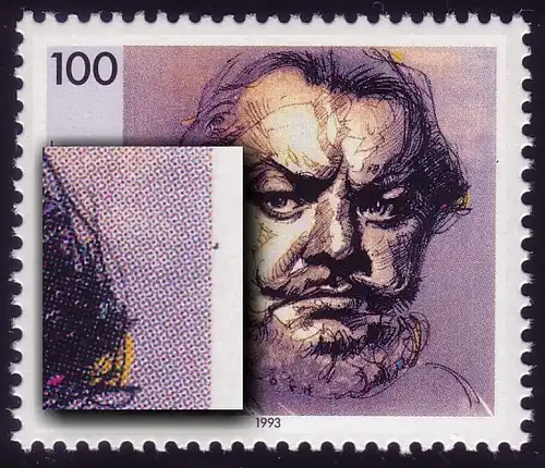 1689 George avec PLF noir tache sur la droite, F.30 **