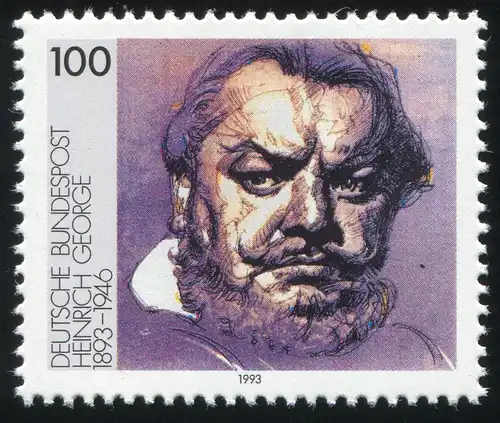 1689 George avec PLF Floue à droite de la bouche, champ 22, **