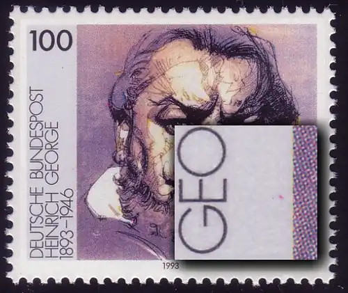 1689 George avec PLF rouge sous E de GEORGE, champ 45, **