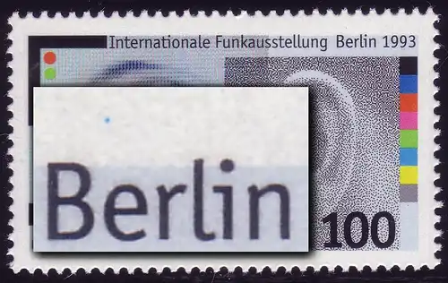 1690 Funkausstellung mit PLF Punkt über e von Berlin, Feld 3 **