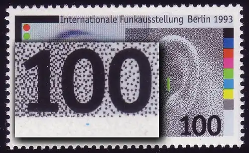 1690 Funkausstellung mit PLF blauer Fleck unter 100, Feld 39, **