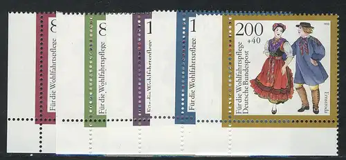 1696-1700 Wohlfahrt Trachten 1993, Ecke u.l. Satz **