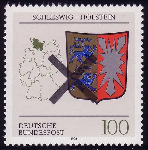 1715 Schleswig-Holstein, amtl. Andreaskreuz-Destination
