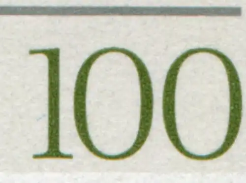 1716 Thüringen mit PLF blauer Strich links vor der 100, Feld 21, **
