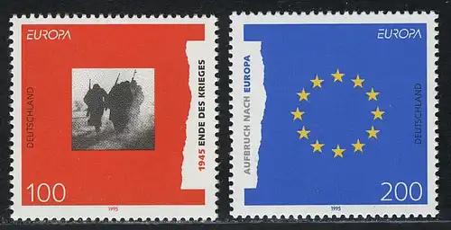 1790-1991 Europe/CEPT Paix et liberté 1995, phrase **