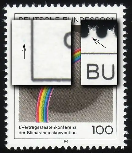 1785 Conférence sur le climat avec double PLF: point rouge et point bleu, champ 3, **