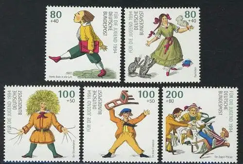 1726-1730 Jeunesse Le Struwwelpeter 1994, phrase post-frais **