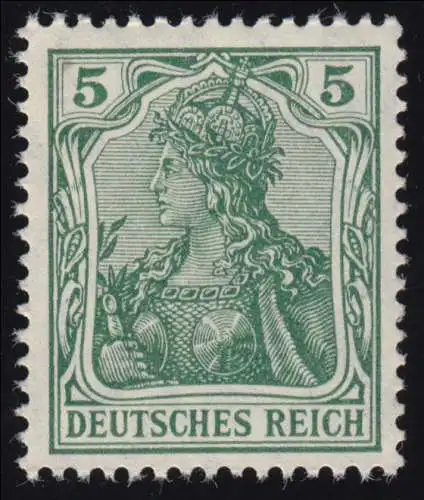 85 Ia Germania 5 Pf Deutsches Reich Friedensdruck, **