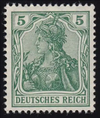 85 Ia Germania 5 Pf Deutsches Reichs Paix pressing, **