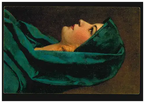 Künstler-AK W. Hunger Portrait Anita, Stengel-Verlag Dresden, ungebraucht