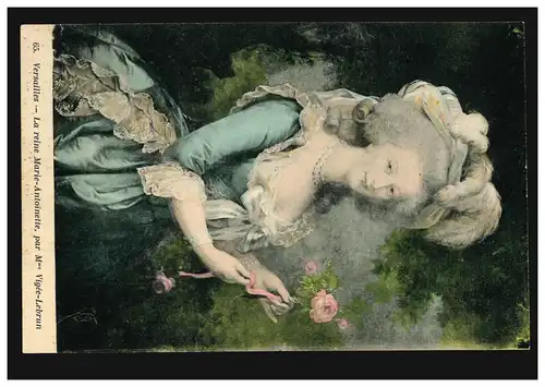 AK Artiste Elisabeth Vigee-Lebrun: La pure Marie-Antoinette, non utilisée